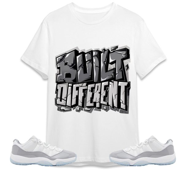 Built Different Unisex Shirt Match Jordan 11 Low Cement Grey Jezsport.com