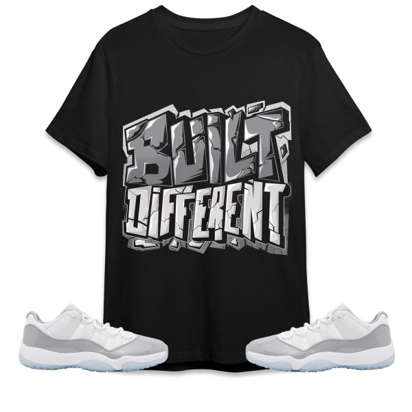 Built Different Unisex Shirt Match Jordan 11 Low Cement Grey Jezsport.com