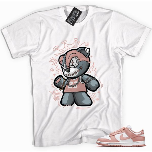 Money Gang Bear Sneaker Shirt Made to Match Dunks Low Rose Whisper Jezsport.com