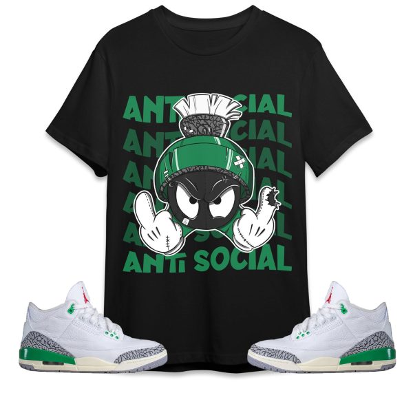 Atsc Marvin The Martian Unisex Shirt Match Jordan 3 Lucky Green Jezsport.com