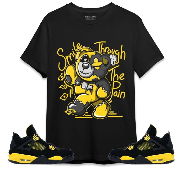 Smile Through The Pain BER Unisex Shirt Match Jordan 4 Thunder Jezsport.com