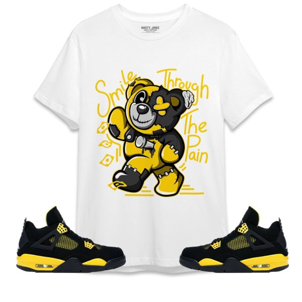 Smile Through The Pain BER Unisex Shirt Match Jordan 4 Thunder Jezsport.com