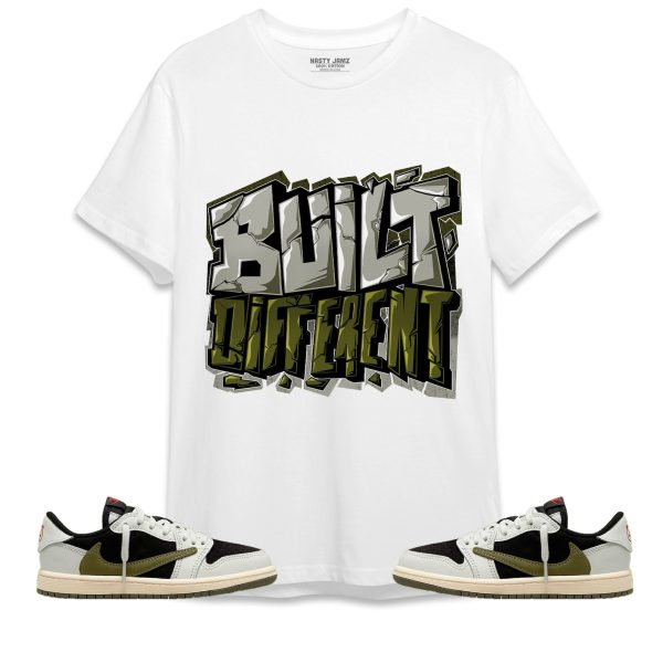 Built Different Unisex Shirt Match Jordan 1 Low Olive Jezsport.com