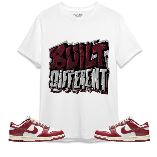 Built Different Unisex Shirt Match Dunk Low Team Red Jezsport.com