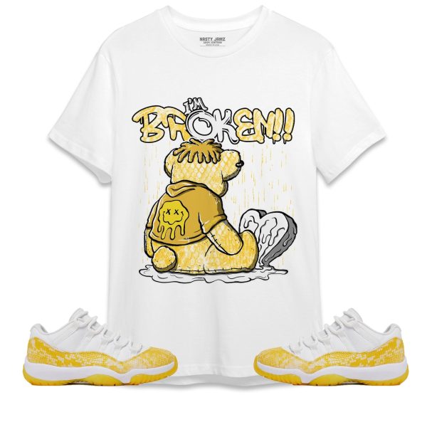 Im Broken Unisex Shirt Match Jordan 11 Low Yellow Snakeskin Jezsport.com