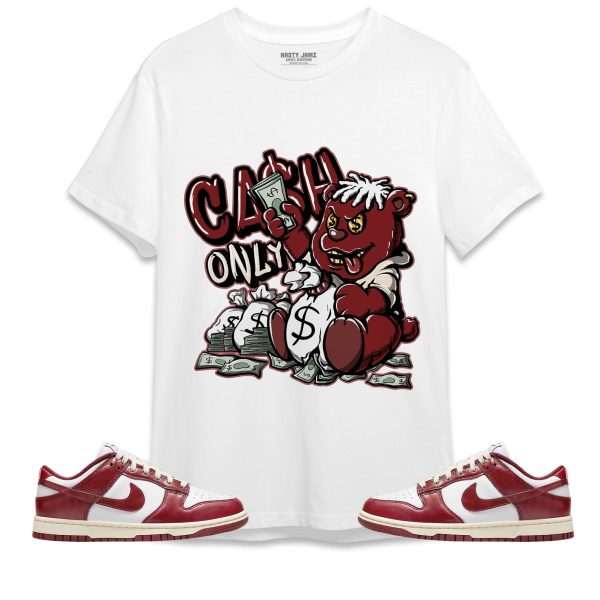 Cash Only Unisex Shirt Match Dunk Low Team Red Jezsport.com