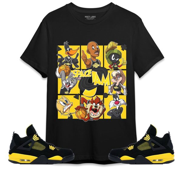 Space Jam MJ Unisex Shirt Match Jordan 4 Thunder Jezsport.com