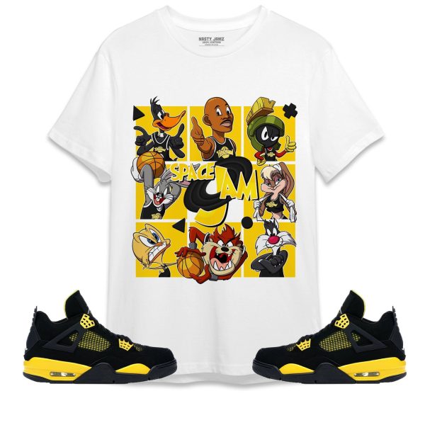 Space Jam MJ Unisex Shirt Match Jordan 4 Thunder Jezsport.com