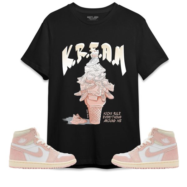 KREAM Unisex Shirt Match Jordan 1 OG Washed Pink Jezsport.com