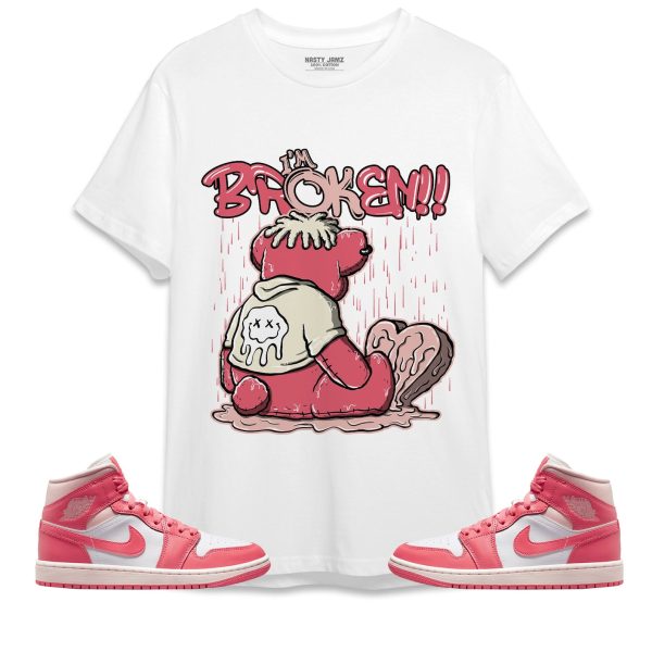 Im Broken Unisex Shirt Match Jordan 1 Mid Strawberries and Cream Jezsport.com