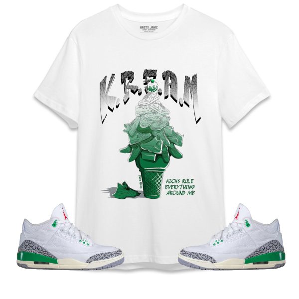 KREAM Unisex Shirt Match Jordan 3 Lucky Green Jezsport.com