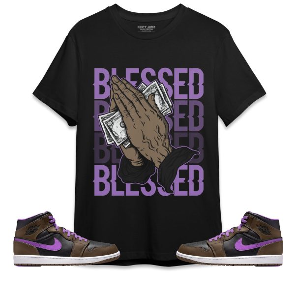 Blessed Unisex Shirt Match Jordan 1 Mid Palomino Jezsport.com