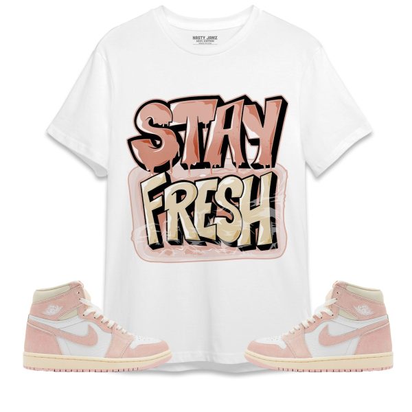 Stay Fresh Unisex Shirt Match Jordan 1 OG Washed Pink Jezsport.com