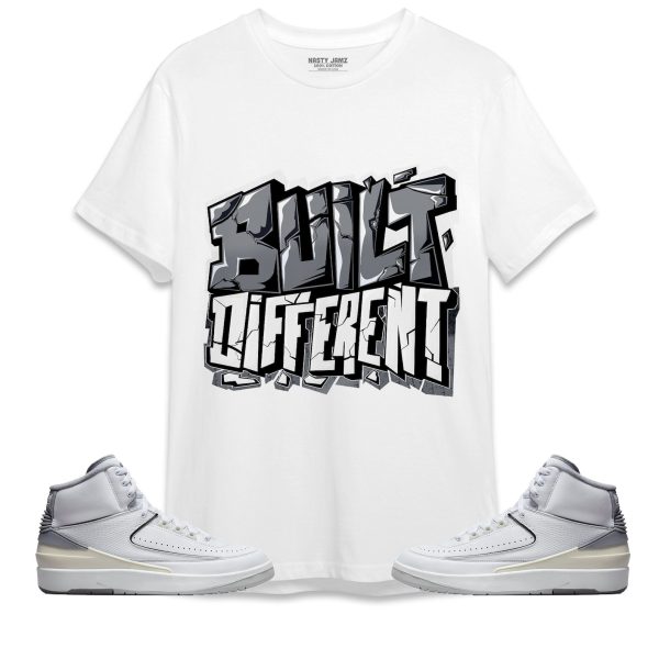 Built Different Unisex Shirt Match Jordan 2 Neutral Grey Jezsport.com