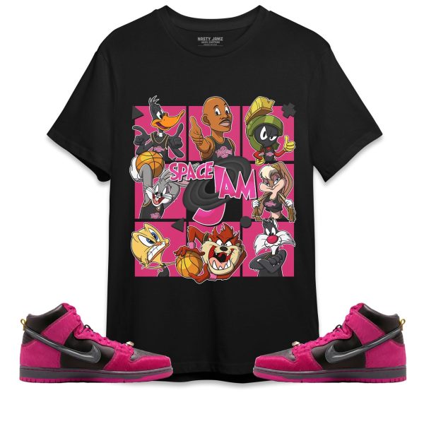 Space Jam MJ Unisex Shirt Match SB Dunk High The Jewels Active Pink Jezsport.com