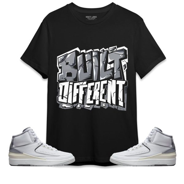 Built Different Unisex Shirt Match Jordan 2 Neutral Grey Jezsport.com