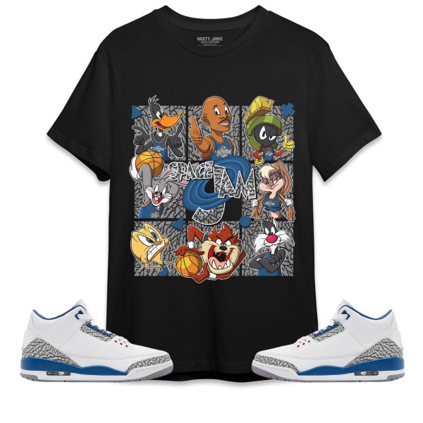 Space Jam MJ Unisex Shirt Match Jordan 3 Wizards Jezsport.com