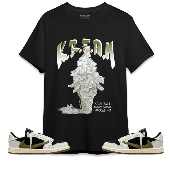 KREAM Unisex Shirt Match Jordan 1 Low Olive Jezsport.com