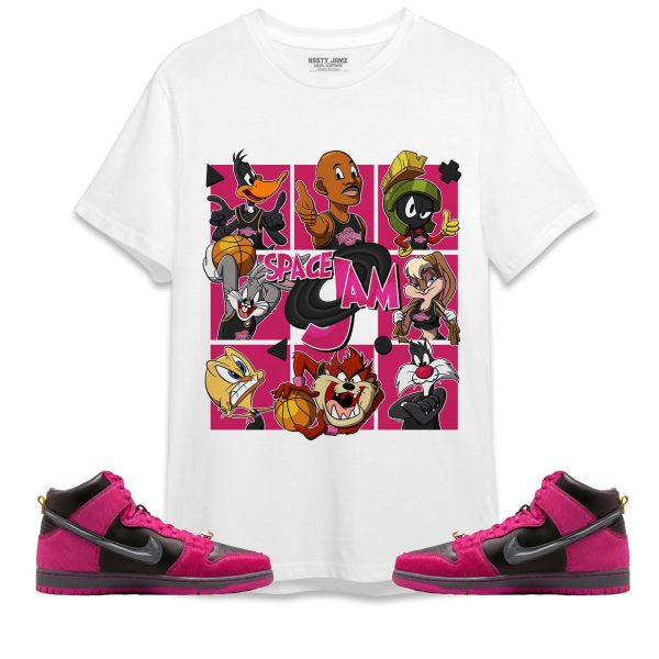 Space Jam MJ Unisex Shirt Match SB Dunk High The Jewels Active Pink Jezsport.com