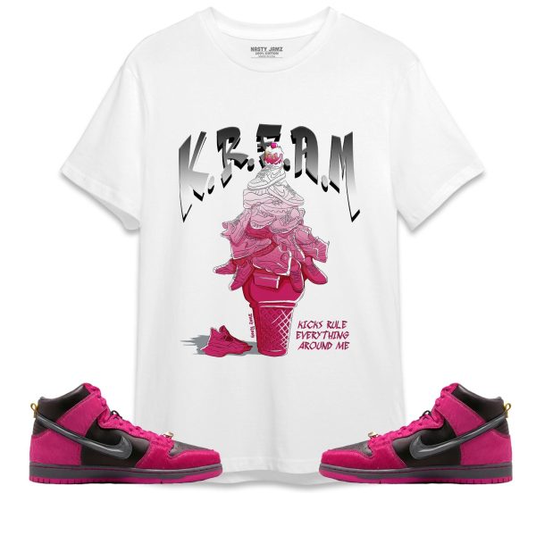 KREAM Unisex Shirt Match SB Dunk High The Jewels Active Pink Jezsport.com