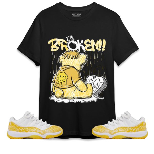 Im Broken Unisex Shirt Match Jordan 11 Low Yellow Snakeskin Jezsport.com