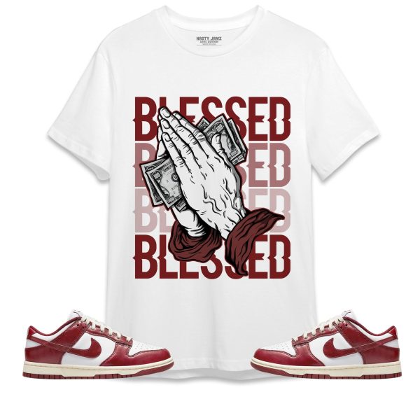 Blessed Unisex Shirt Match Dunk Low Team Red Jezsport.com