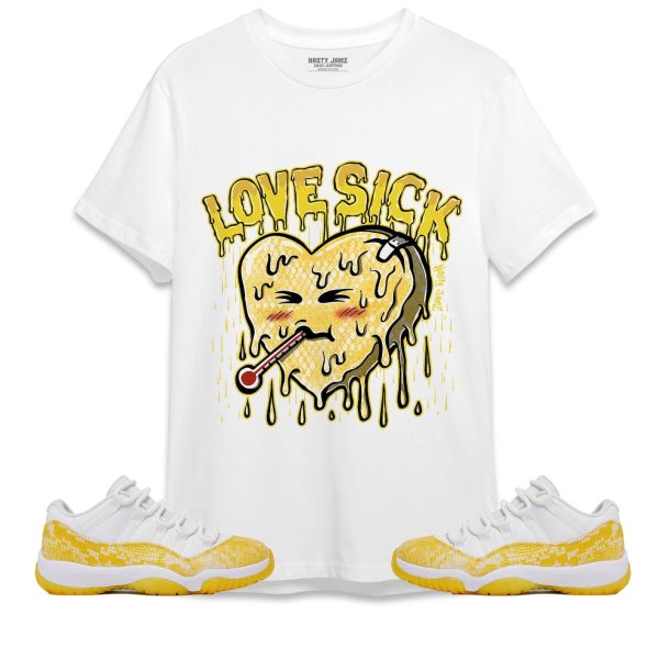 Love Sick Unisex Shirt Match Jordan 11 Low Yellow Snakeskin Jezsport.com