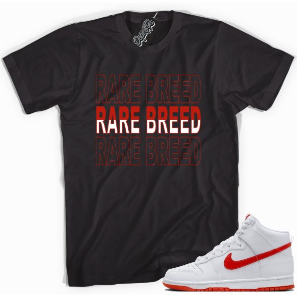 Rare Breed Sneaker Shirt Made To Match Dunks High White Picante Red Jezsport.com