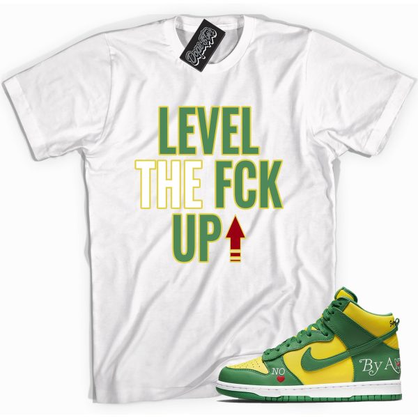 Level Up Sneaker Shirt Made To Match Dunks High Brazil Jezsport.com