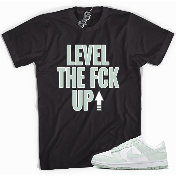 Level Up Sneaker Shirt Made To Match Dunks Low Next Nature White Mint Jezsport.com