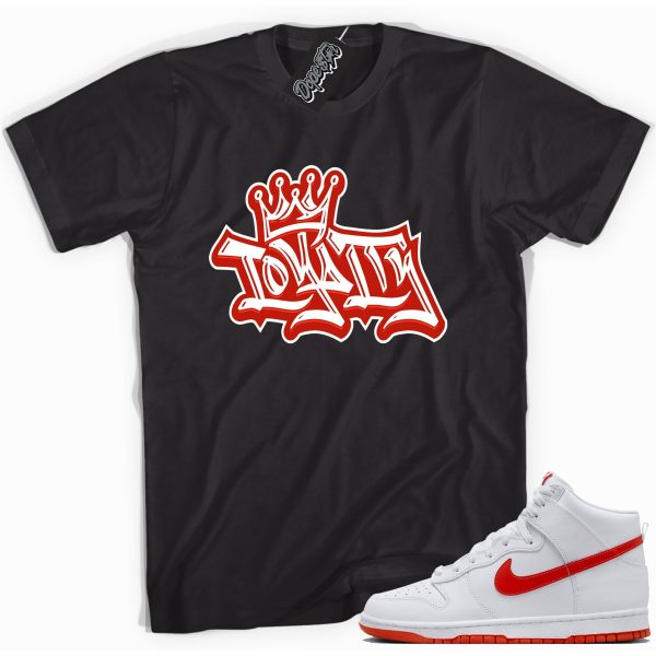 Loyalty Sneaker Shirt Made To Match Dunks High White Picante Red Jezsport.com