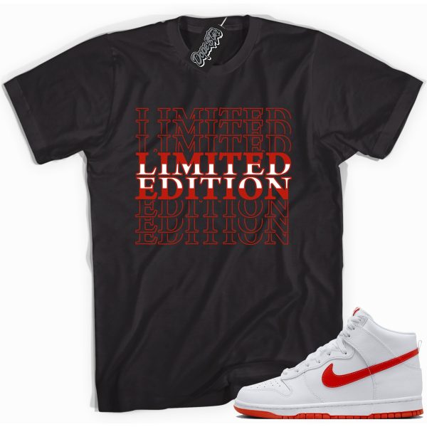 Limited Edition Sneaker Shirt Made To Match Dunks High White Picante Red Jezsport.com