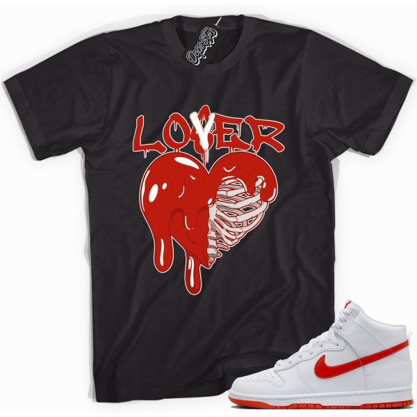 Lover/Loser Sneaker Shirt Made To Match Dunks High White Picante Red Jezsport.com