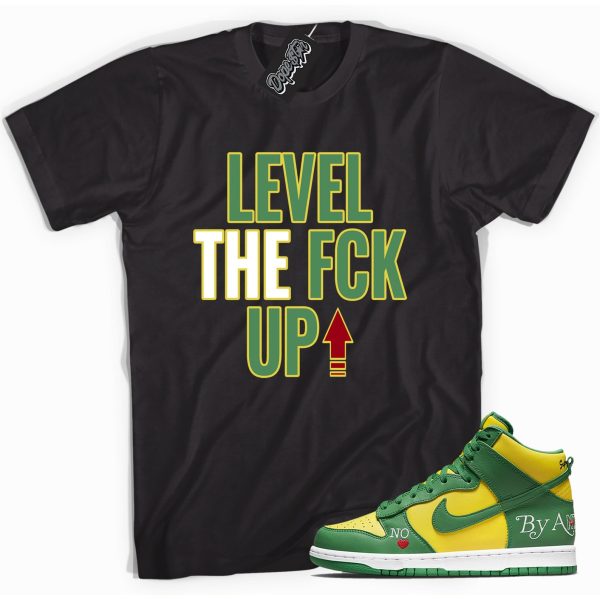 Level Up Sneaker Shirt Made To Match Dunks High Brazil Jezsport.com