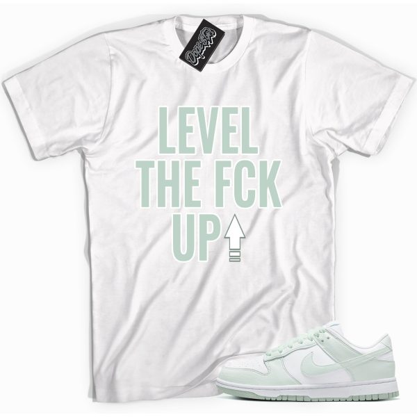 Level Up Sneaker Shirt Made To Match Dunks Low Next Nature White Mint Jezsport.com