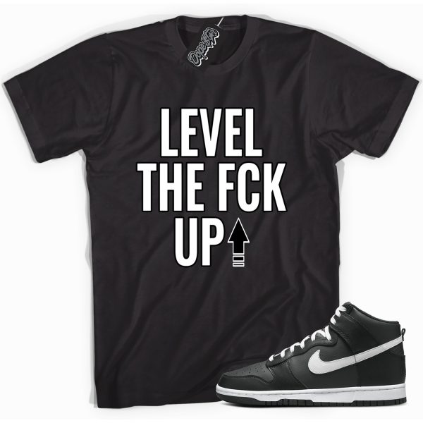 Level Up Sneaker Shirt Made To Match Dunks High Anthracite White Jezsport.com