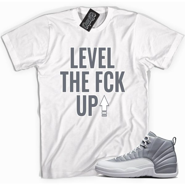 Level Up Sneaker Shirt Made To Match Jordan 12 Retro Stealth Jezsport.com