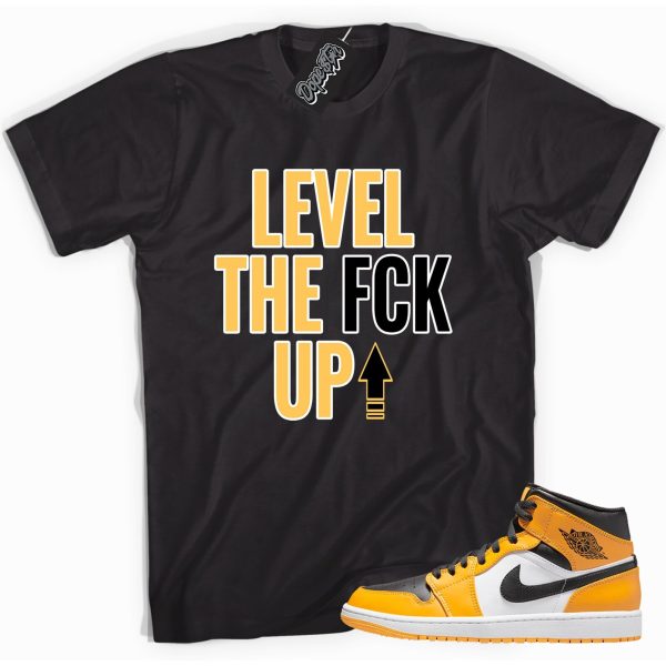 Level Up Sneaker Shirt Made To Match Jordan 1 Mid Taxi Jezsport.com