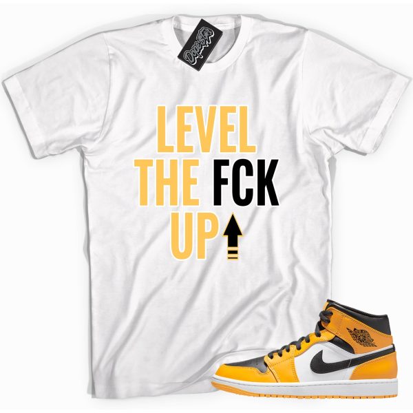 Level Up Sneaker Shirt Made To Match Jordan 1 Mid Taxi Jezsport.com