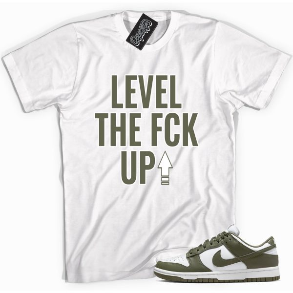 Level Up Sneaker Shirt Made To Match Low Dunks Medium Olive Jezsport.com