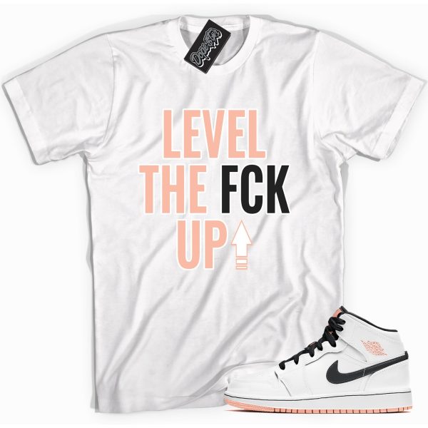 Level Up Sneaker Shirt Made To Match Jordan 1 Mid Arctic Orange Jezsport.com