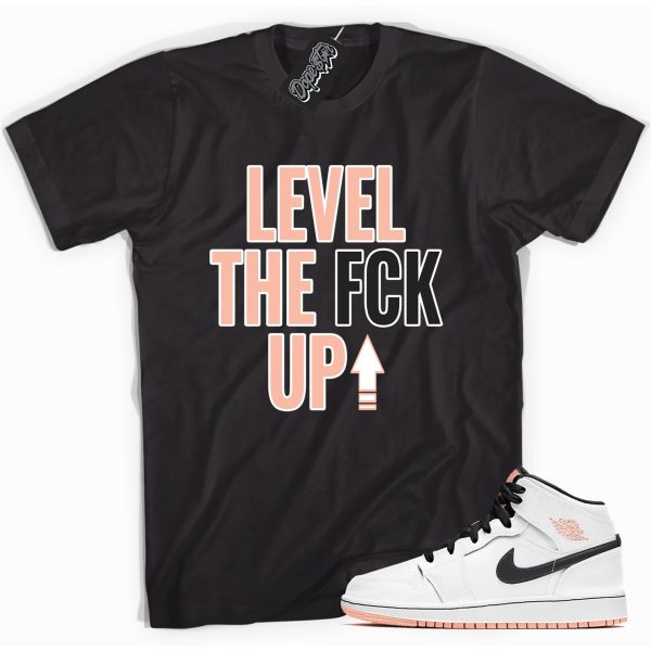 Level Up Sneaker Shirt Made To Match Jordan 1 Mid Arctic Orange Jezsport.com