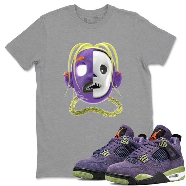 Goosebumps Boy Sneaker Matching Tee Unisex Tee - Sneaker T-Shirt To Match 4s Canyon Purple Jezsport.com