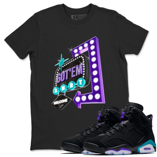 Retro Neon Sign Unisex Tee - Sneaker T-Shirt To Match 6s Aqua Jezsport.com