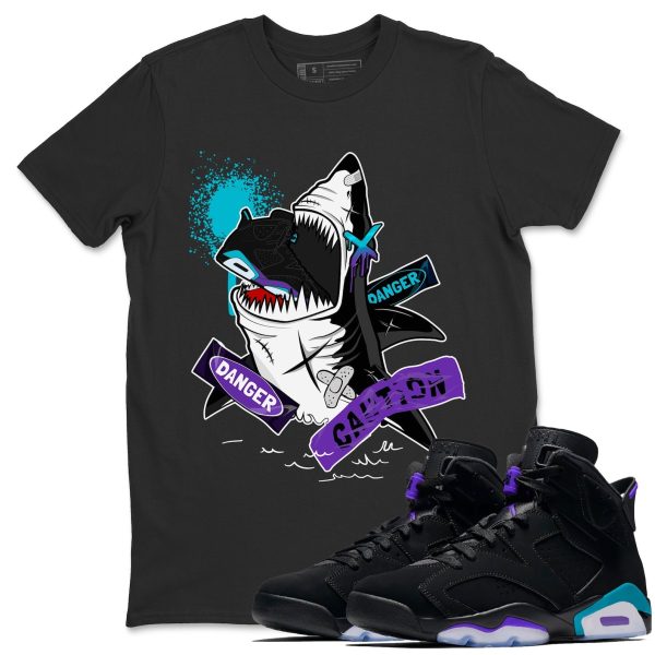 Dangerous Shark Unisex Tee - Sneaker T-Shirt To Match 6s Aqua Jezsport.com