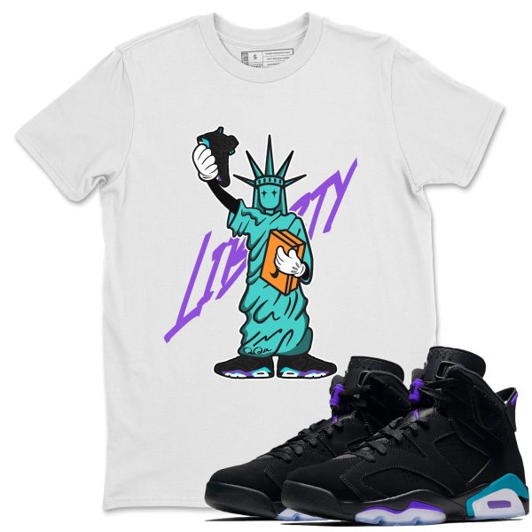 Statue Of Liberty Unisex Tee - Sneaker T-Shirt To Match 6s Aqua Jezsport.com