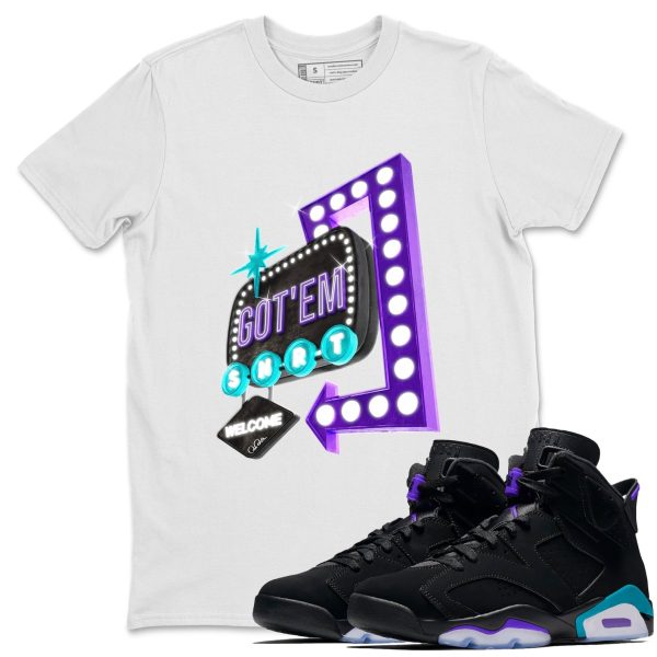 Retro Neon Sign Unisex Tee - Sneaker T-Shirt To Match 6s Aqua Jezsport.com