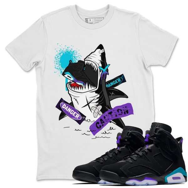 Dangerous Shark Unisex Tee - Sneaker T-Shirt To Match 6s Aqua Jezsport.com