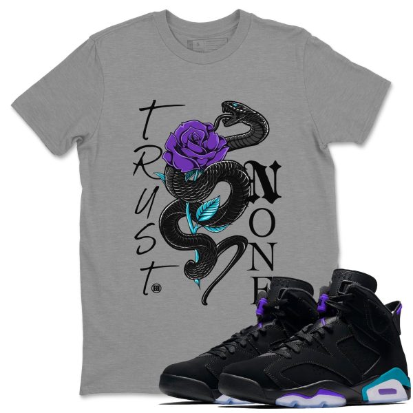 Trust None Unisex Tee - Sneaker T-Shirt To Match 6s Aqua Jezsport.com