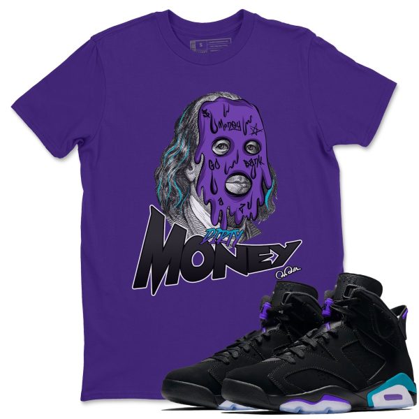 Dirty Money Unisex Tee - Sneaker T-Shirt To Match 6s Aqua Jezsport.com